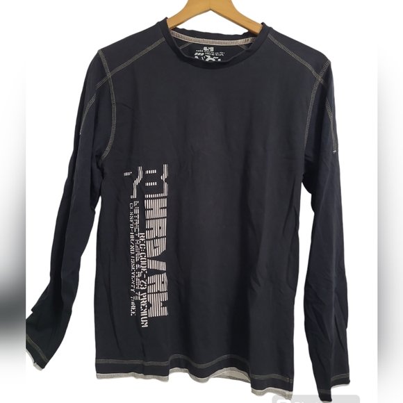 Vintage Noiz78 Black Cotton Graphic Long-sleeved T-Shirt Sz Small - Picture 2 of 10